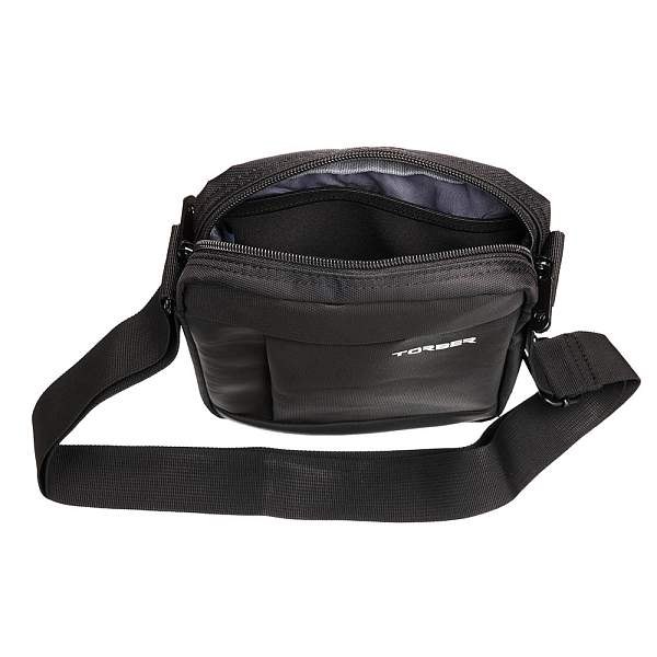 Сумка кросс-боди TORBER, черный, нейлон, 21.5х17х6 см T7926-2 Torber, Артикул: T7926-2 фото №1