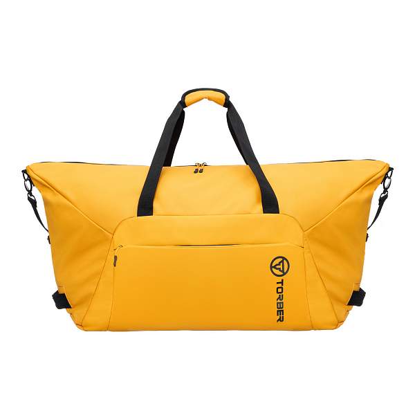 Сумка дорожная TORBER Mobi, желтая, полиэстер 900D с PU покрытием, 65 х 37 х 34 см T1809-DY Torber, Артикул: T1809-DY фото №1