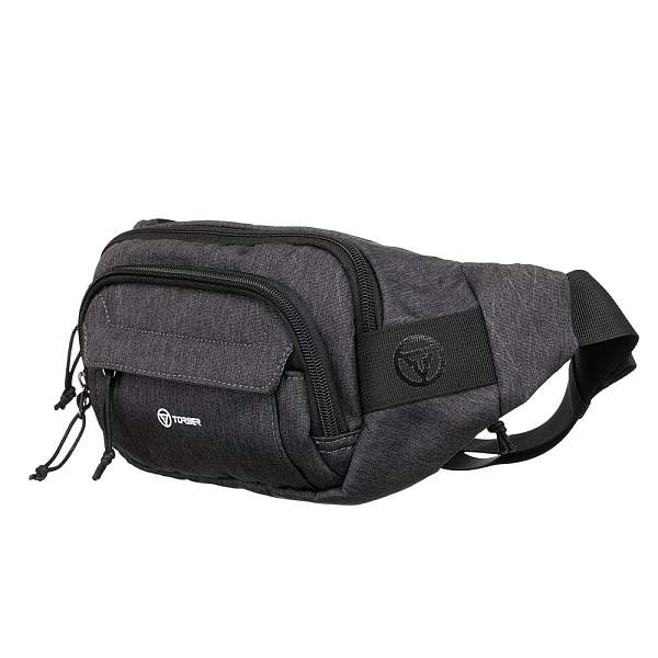 Сумка на пояс TORBER, серый, полиэстер, 27 х 9 х 14 см T9424-3G Torber, Артикул: T9424-3G фото №1