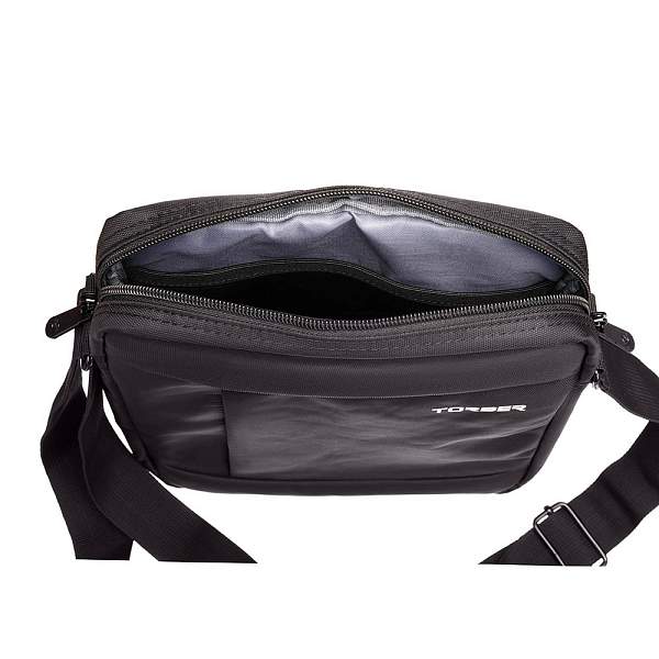 Сумка кросс-боди TORBER, черный, нейлон, 28х22х6 см T7926-1 Torber, Артикул: T7926-1 фото №1