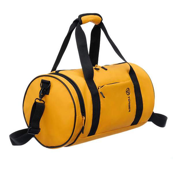 Сумка спортивная TORBER Mobi, желтая, полиэстер 900D с PU покрытием, 45 х 25 х 25 см T1809-BBY Torber, Артикул: T1809-BBY фото №1