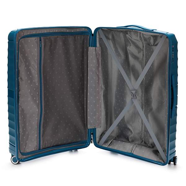 Чемодан TORBER Nevo, синий, полипропилен, 49 х 28 х 76 см, 95 л T2207L-Blue Torber, Артикул: T2207L-Blue фото №1