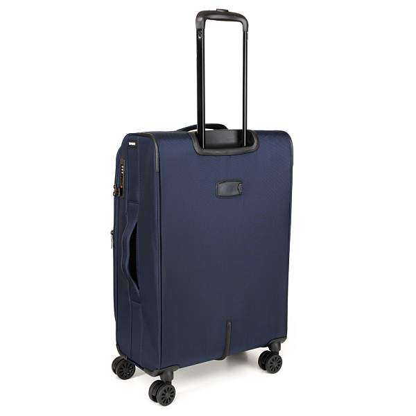 Чемодан TORBER Brosno, синий, нейлон 600D, 43,5 х 26 х 68 см, 56 л T1901M-Blue Torber, Артикул: T1901M-Blue фото №1