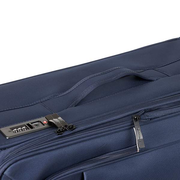 Чемодан TORBER Brosno, синий, нейлон 600D, 43,5 х 26 х 68 см, 56 л T1901M-Blue Torber, Артикул: T1901M-Blue фото №1