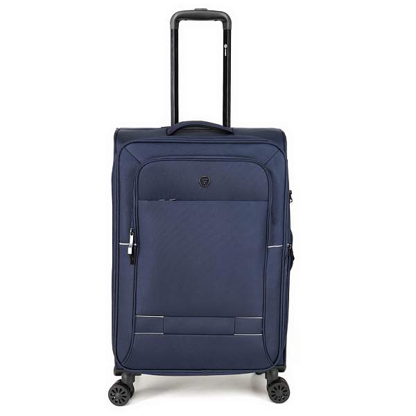 Чемодан TORBER Brosno, синий, нейлон 600D, 43,5 х 26 х 68 см, 56 л T1901M-Blue Torber, Артикул: T1901M-Blue фото №1