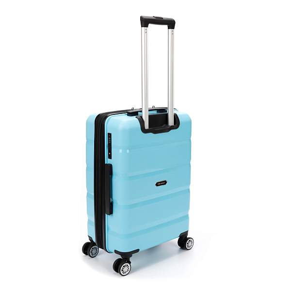 Чемодан TORBER В Отпуск, бирюзовый, полипропилен, 40,5 х 25 х 62,5 см, 55 л T1902M-Tur Torber, Артикул: T1902M-Tur фото №1