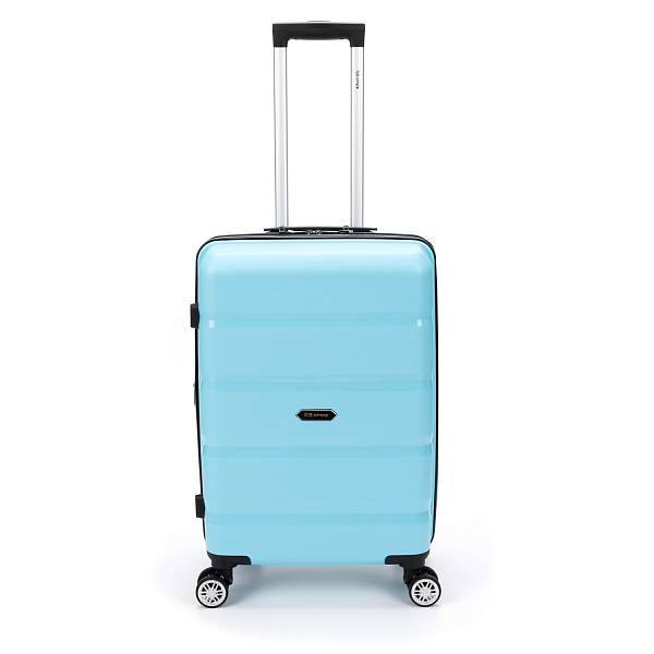 Чемодан TORBER В Отпуск, бирюзовый, полипропилен, 40,5 х 25 х 62,5 см, 55 л T1902M-Tur Torber, Артикул: T1902M-Tur фото №1