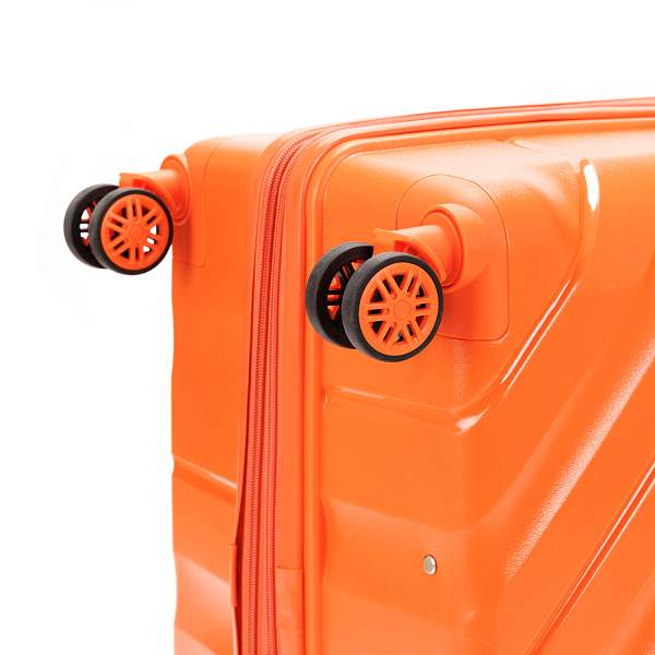 Чемодан TORBER В Отпуск, оранжевый, полипропилен, 45 х 28 х 68 см, 79 л T1908M-Orange Torber, Артикул: T1908M-Orange фото №1