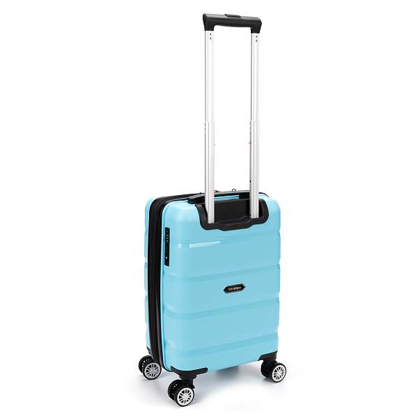 Чемодан TORBER В Отпуск, бирюзовый, полипропилен, 33 х 22 х 53 см, 35 л T1902S-Tur Torber, Артикул: T1902S-Tur фото №1