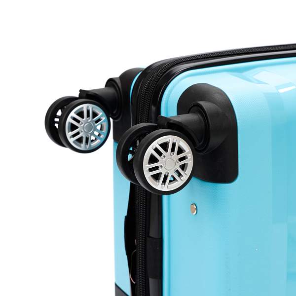 Чемодан TORBER В Отпуск, бирюзовый, полипропилен, 33 х 22 х 53 см, 35 л T1902S-Tur Torber, Артикул: T1902S-Tur фото №1