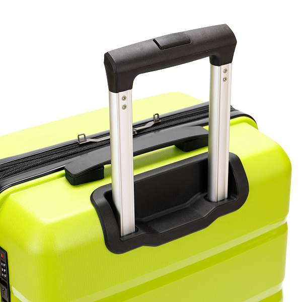 Чемодан TORBER В Отпуск, салатовый, полипропилен, 40,5 х 25 х 62,5 см, 55 л T1902M-Green Torber, Артикул: T1902M-Green фото №1