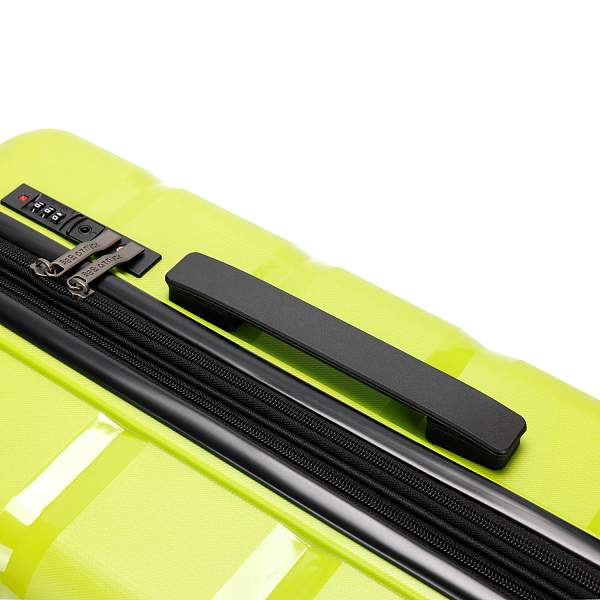 Чемодан TORBER В Отпуск, салатовый, полипропилен, 40,5 х 25 х 62,5 см, 55 л T1902M-Green Torber, Артикул: T1902M-Green фото №1