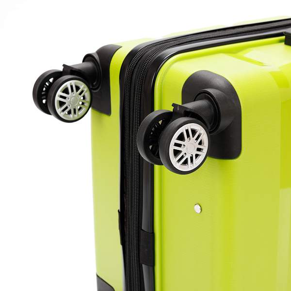 Чемодан TORBER В Отпуск, салатовый, полипропилен, 40,5 х 25 х 62,5 см, 55 л T1902M-Green Torber, Артикул: T1902M-Green фото №1