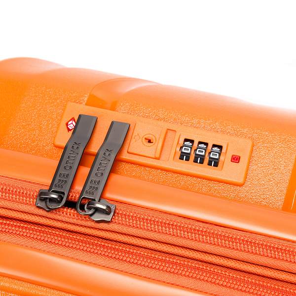 Чемодан TORBER В Отпуск, оранжевый, полипропилен, 36 х 21,5 х 55 см, 38 л T1908S-Orange Torber, Артикул: T1908S-Orange фото №1