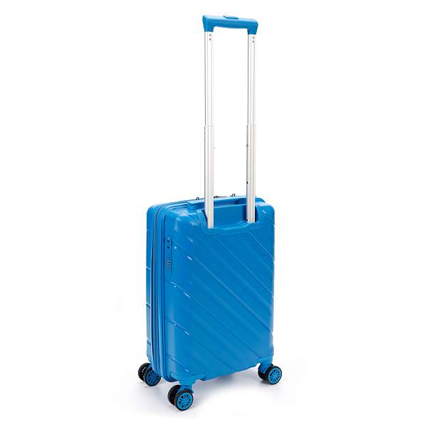 Чемодан TORBER В Отпуск, синий, полипропилен, 36 х 21,5 х 55 см, 38 л T1908S-Blue Torber, Артикул: T1908S-Blue фото №1