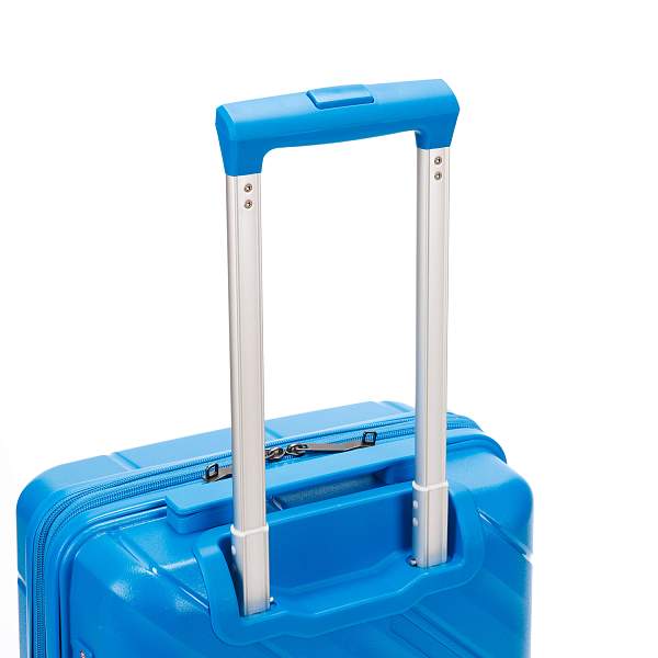 Чемодан TORBER В Отпуск, синий, полипропилен, 36 х 21,5 х 55 см, 38 л T1908S-Blue Torber, Артикул: T1908S-Blue фото №1