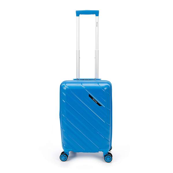 Чемодан TORBER В Отпуск, синий, полипропилен, 36 х 21,5 х 55 см, 38 л T1908S-Blue Torber, Артикул: T1908S-Blue фото №1