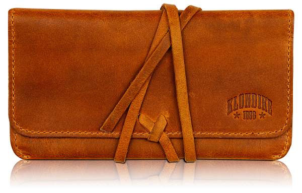 Кисет для табака KLONDIKE DIGGER «George», натуральная кожа в коньячном цвете, 16 х 8,5 х 1 см KD1055-04 KLONDIKE 1896, Артикул: KD1055-04 фото №1