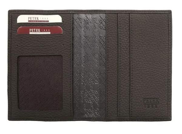Обложка для паспорта мужская кожаная Petek 501K.234.02 Petek, Артикул: 501K.234.02 фото №1