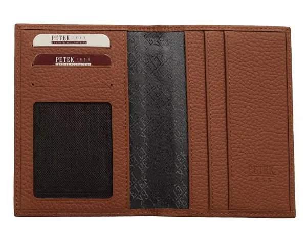 Обложка для паспорта мужская кожаная Petek 501K.234.04 Petek, Артикул: 501K.234.04 фото №1