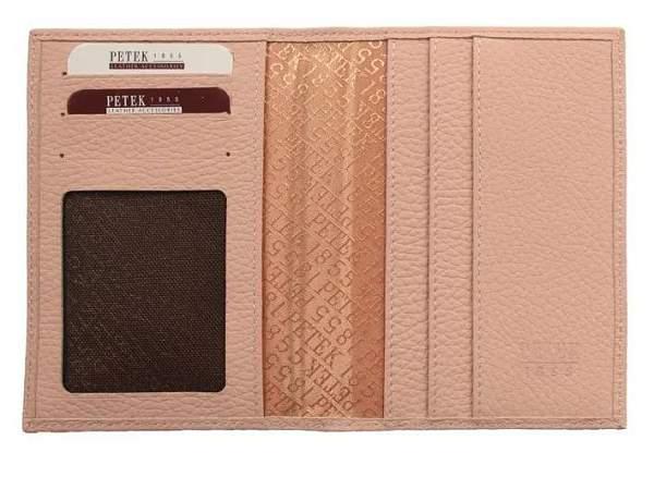 Обложка для паспорта женская кожаная Petek 501K.234.17 Petek, Артикул: 501K.234.17 фото №1
