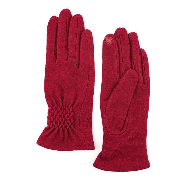 JIF11-8 FABRETTI Перчатки жен. 85% шерсть/15% эластан Fabretti, Артикул: JIF11-8 фото №1