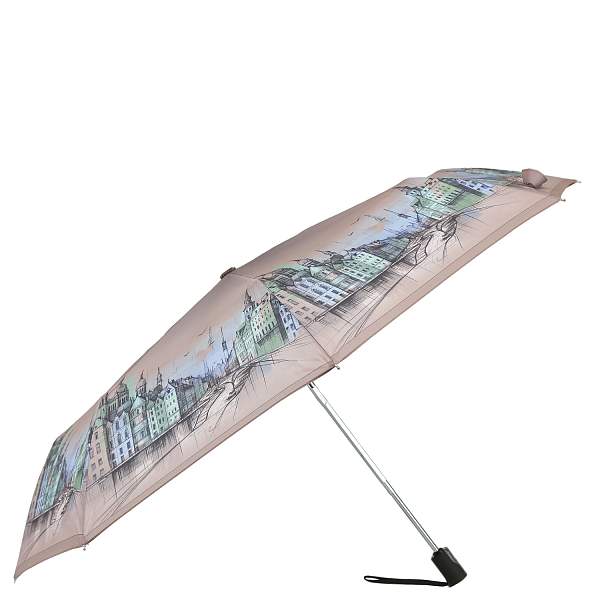 UFLR0032-13 Зонт жен. Fabretti, облегченный,  автомат, 3 сложения, эпонж Fabretti, Артикул: UFLR0032-13 фото №1