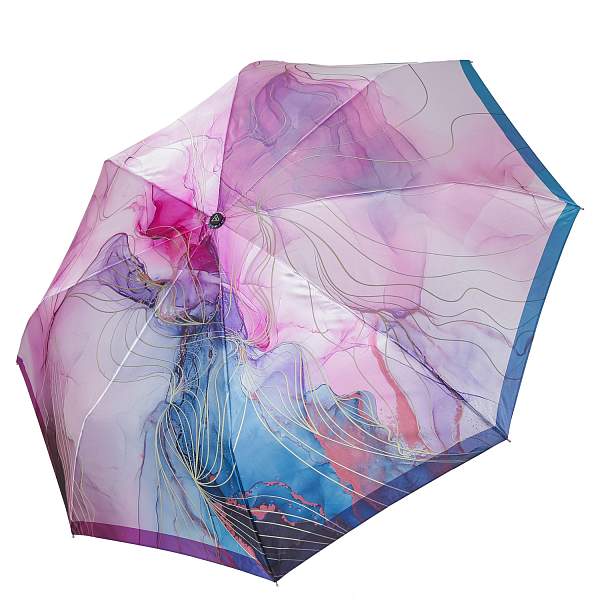 UFLS0066-5 Зонт жен. Fabretti, облегченный,  автомат, 3 сложения, сатин Fabretti, Артикул: UFLS0066-5 фото №1