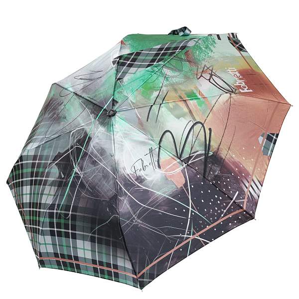 UFLS0072-11 Зонт жен. Fabretti, облегченный,  автомат, 3 сложения, сатин Fabretti, Артикул: UFLS0072-11 фото №1