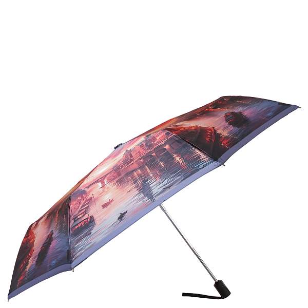 UFLS0076-5 Зонт жен. Fabretti, облегченный,  автомат, 3 сложения, сатин Fabretti, Артикул: UFLS0076-5 фото №1