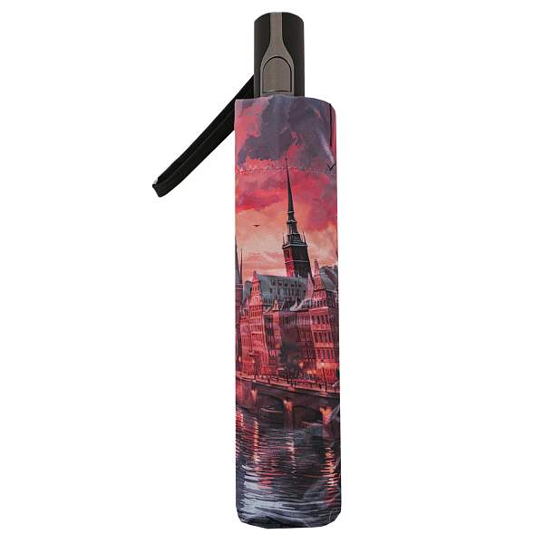 UFLS0076-5 Зонт жен. Fabretti, облегченный,  автомат, 3 сложения, сатин Fabretti, Артикул: UFLS0076-5 фото №1