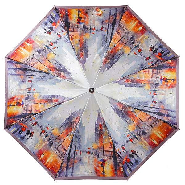 UFLS0077-6 Зонт жен. Fabretti, облегченный,  автомат, 3 сложения, сатин Fabretti, Артикул: UFLS0077-6 фото №1