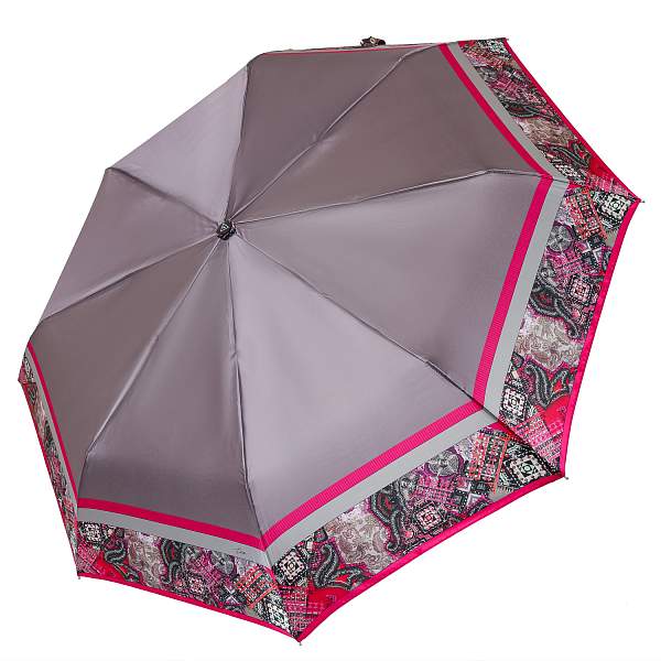 UFS0094-3 Зонт жен. Fabretti, автомат, 3 сложения, сатин Fabretti, Артикул: UFS0094-3 фото №1