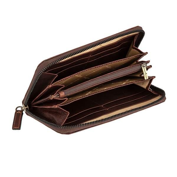 Портмоне коричневый Gianni Conti 918106 dark brown Gianni Conti, Артикул: 918106 dark brown фото №1