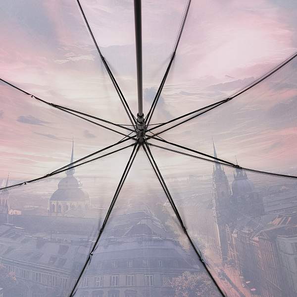 UFJ0028-5 Зонт-трость жен. Fabretti, сатин Fabretti, Артикул: UFJ0028-5 фото №1