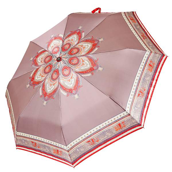 UFS0081-3 Зонт жен. Fabretti, автомат, 3 сложения, сатин Fabretti, Артикул: UFS0081-3 фото №1