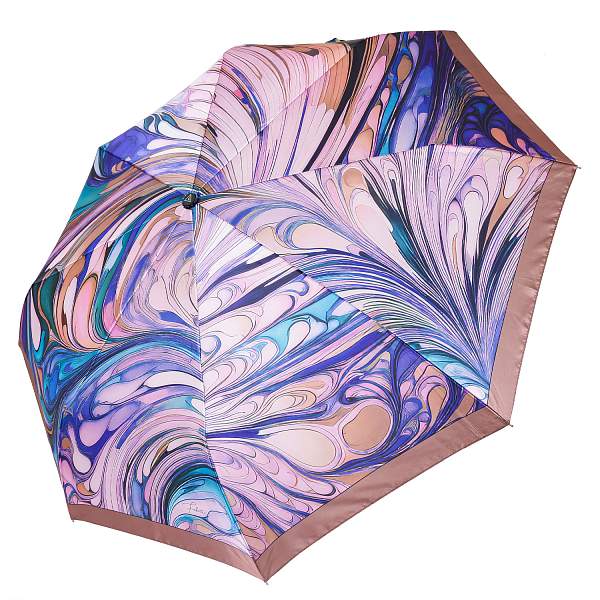 UFS0085-10 Зонт жен. Fabretti, автомат, 3 сложения, сатин Fabretti, Артикул: UFS0085-10 фото №1