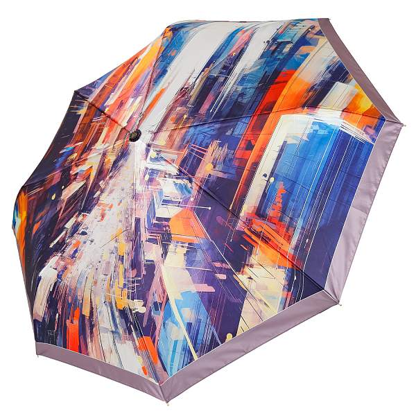 UFS0090-6 Зонт жен. Fabretti, автомат, 3 сложения, сатин Fabretti, Артикул: UFS0090-6 фото №1