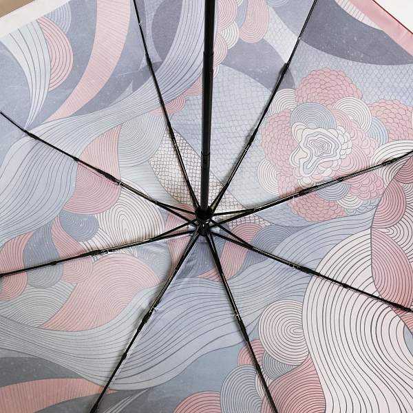 UFS0093-9 Зонт жен. Fabretti, автомат, 3 сложения, сатин Fabretti, Артикул: UFS0093-9 фото №1