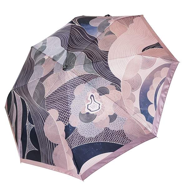 UFS0093-12 Зонт жен. Fabretti, автомат, 3 сложения, сатин Fabretti, Артикул: UFS0093-12 фото №1