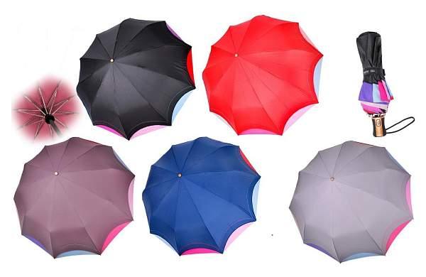 Зонт женский суперавтомат Три слона, Артикул: L3110 фото №1