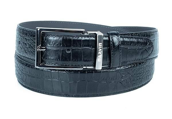 Мужской ремень из натуральной кожи Vasheron, Артикул: 31084-Aligro Black /115 фото №1