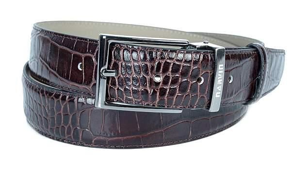 Мужской ремень из натуральной кожи Vasheron, Артикул: 31084-Aligro Caffe /135 фото №1