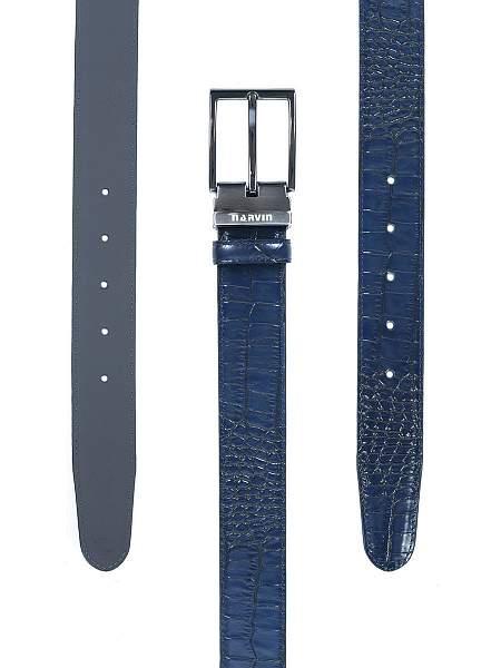 Мужской ремень из натуральной кожи Vasheron, Артикул: 31084-Aligro D.Blue /125 фото №1