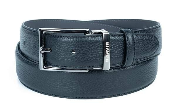 Мужской ремень из натуральной кожи Vasheron, Артикул: 31085-Rolax Black /125 фото №1