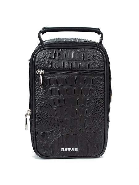 Мужская сумка из натуральной кожи Vasheron, Артикул: 9475-Bambino Black фото №1