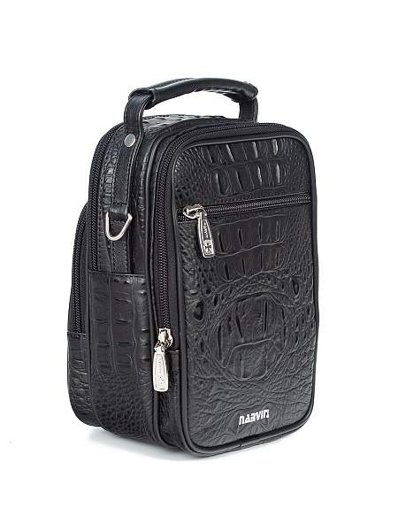 Мужская сумка из натуральной кожи Vasheron, Артикул: 9475-Bambino Black фото №1