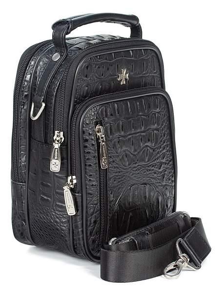 Мужская сумка из натуральной кожи Vasheron, Артикул: 9475-Bambino Black фото №1