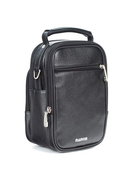 Мужская сумка из натуральной кожи Vasheron, Артикул: 9475-Polo Black фото №1