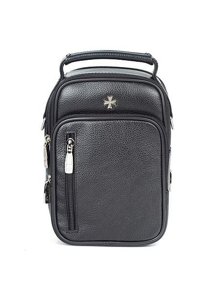 Мужская сумка из натуральной кожи Vasheron, Артикул: 9475-Polo Black фото №1